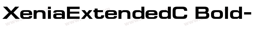 XeniaExtendedC Bold字体转换
